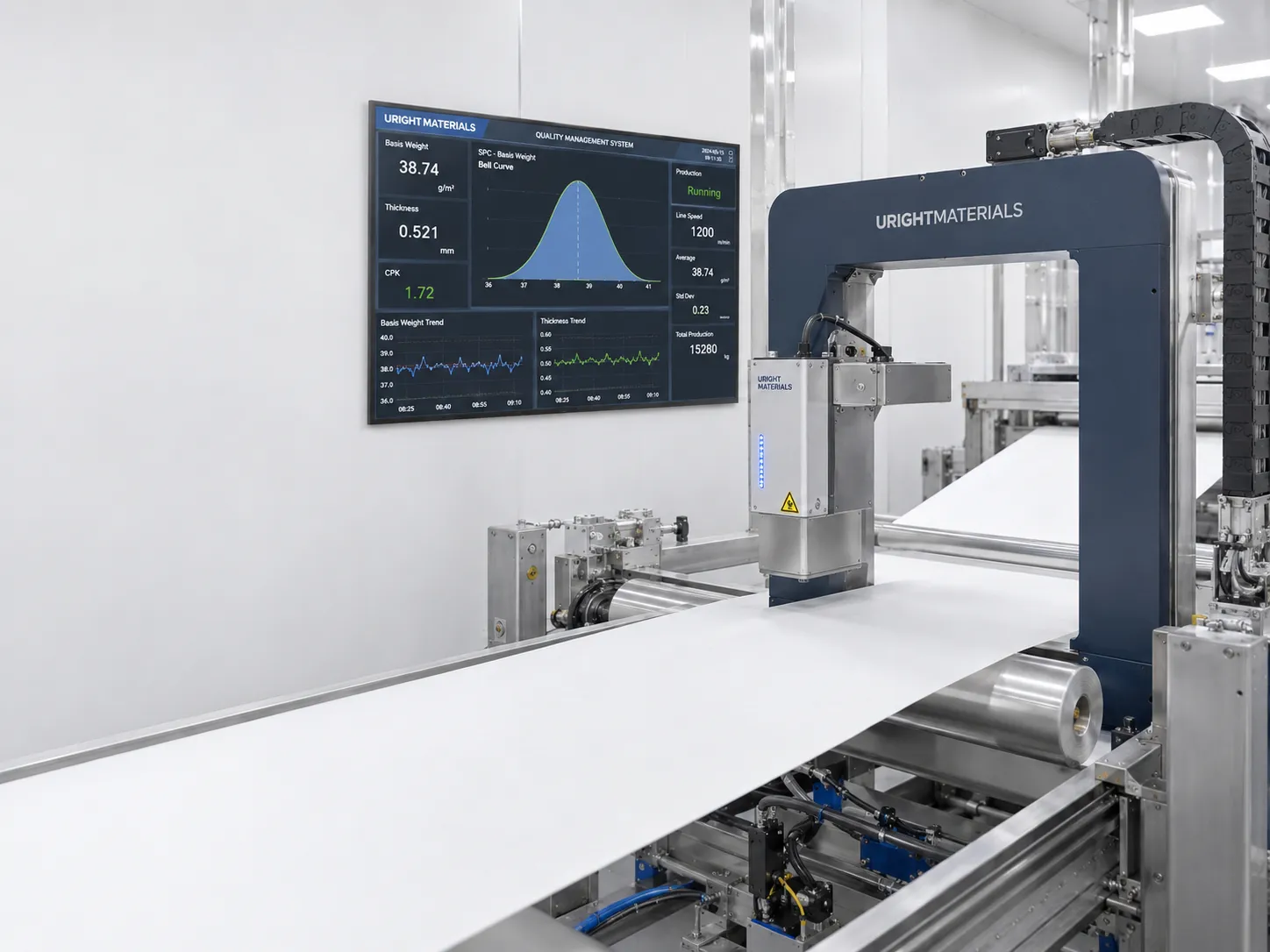 Advanced Nonwoven Fabric Production Line With Real Time Spc Quality Monitoring And Cpk 1 72 Process Stability For Hygiene Raw Materials