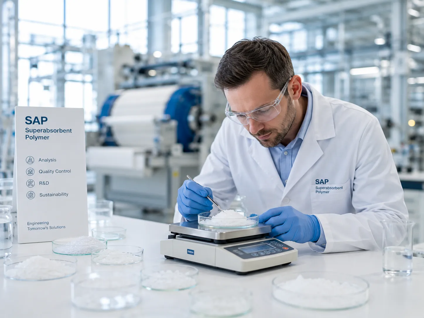 Sap Rd Analysis Lab Superabsorbent Polymer Quality Control Urightmaterials