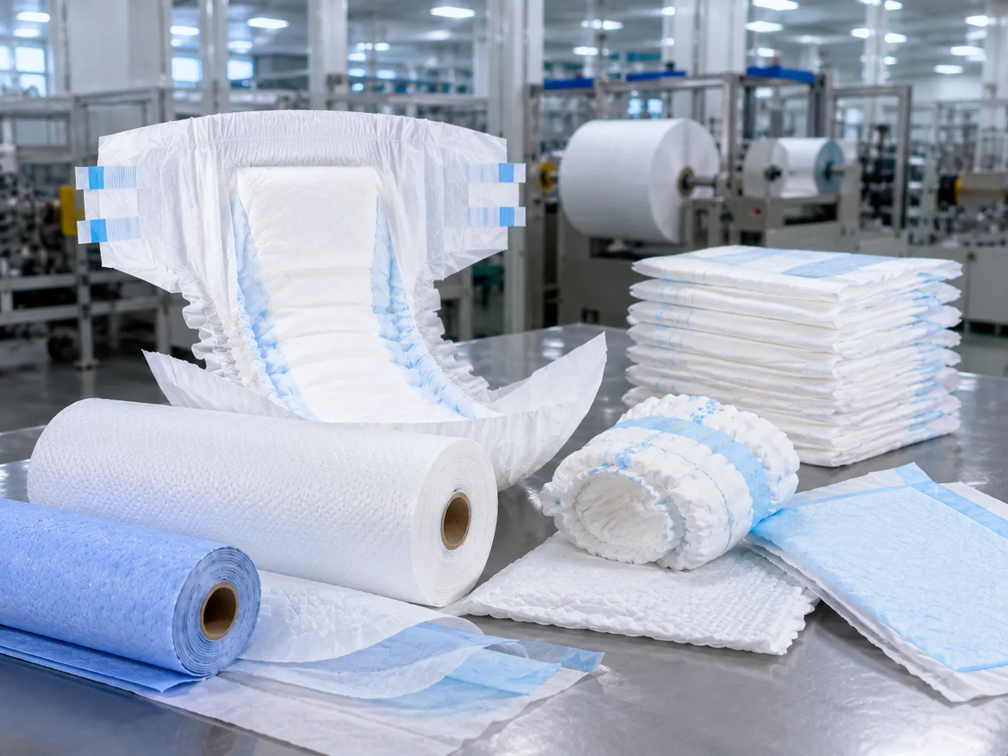 Adult incontinence raw materials: hot air nonwoven and cast film for leak-proof diapers