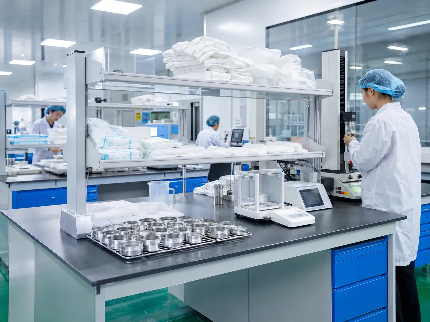 ISO certified laboratory for hygiene material quality assurance and R&D testing - urightmaterials