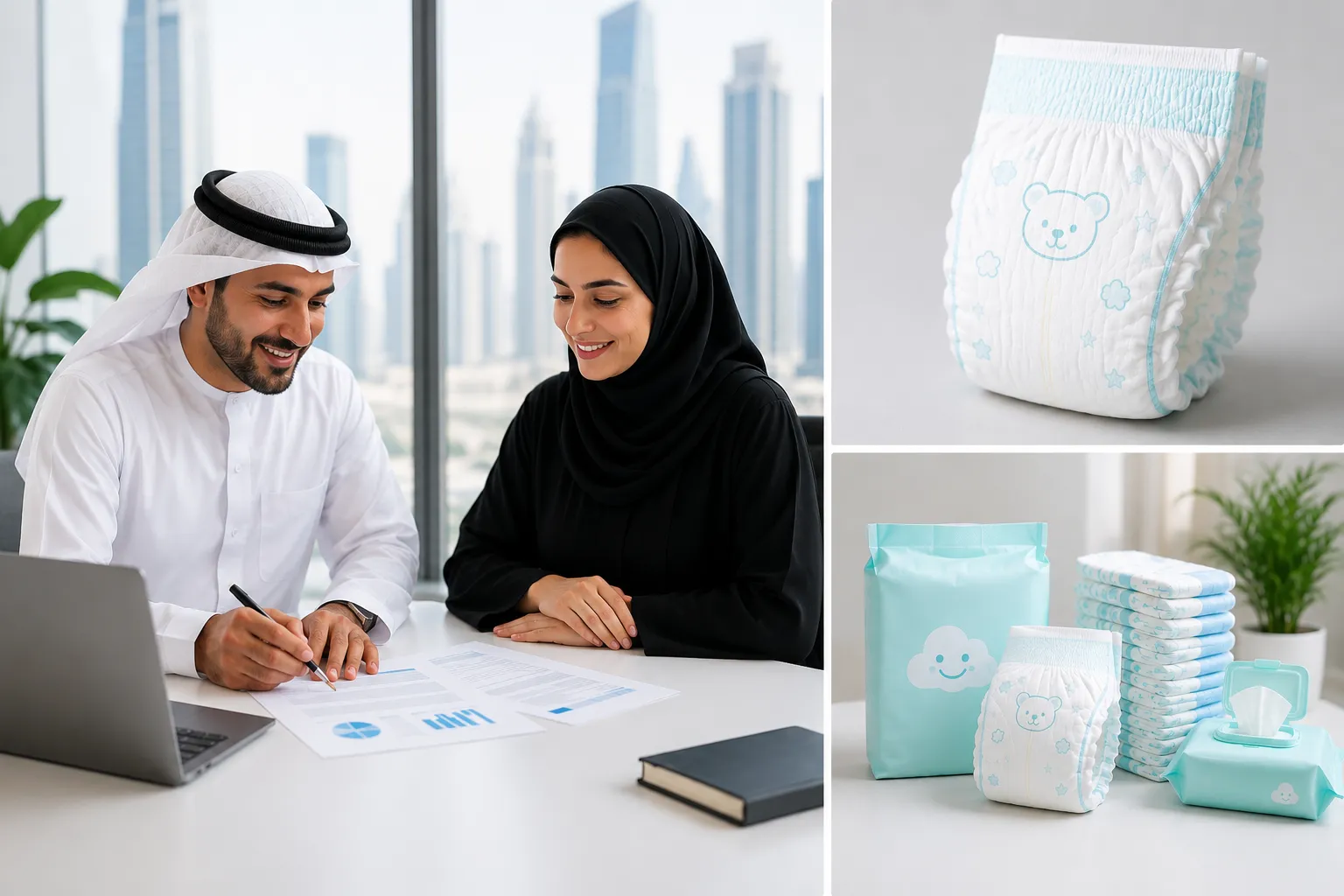 Private label baby diaper manufacturing and hygiene product solutions for Middle East e-commerce